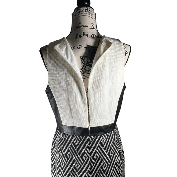 Limited Edition 4. Collective Black and white Asymmetrical Pattern Knit Dress - Picture 4 of 8